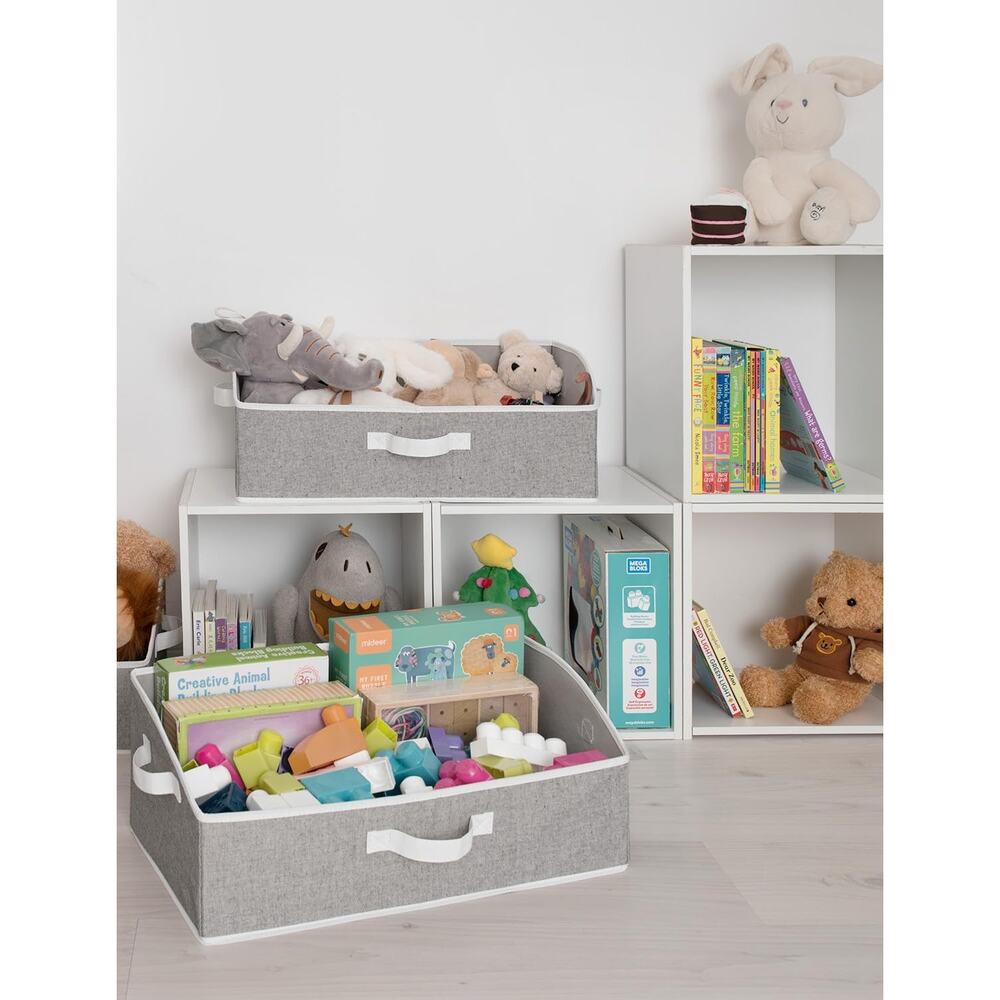 StorageWorks Closet Storage Bins, Trapezoid Organizer Box for Shelves, Fabric - Picture 5 of 6